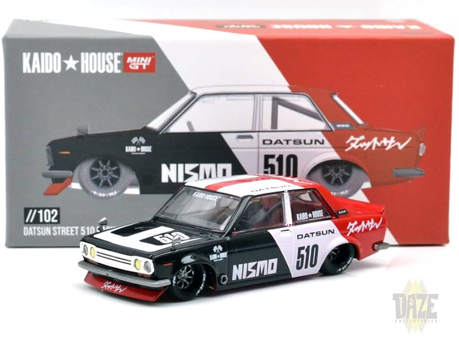 ２５　街道ハウス　ダットサン　ストリート　510 レーシング KAIDO HOUSE x TSM ミニGT 1/64 ダットサン 510 プロストリート